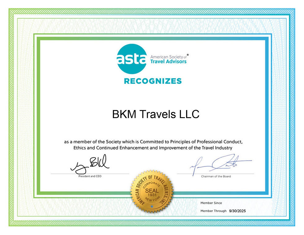 ASTA Membership Certificate