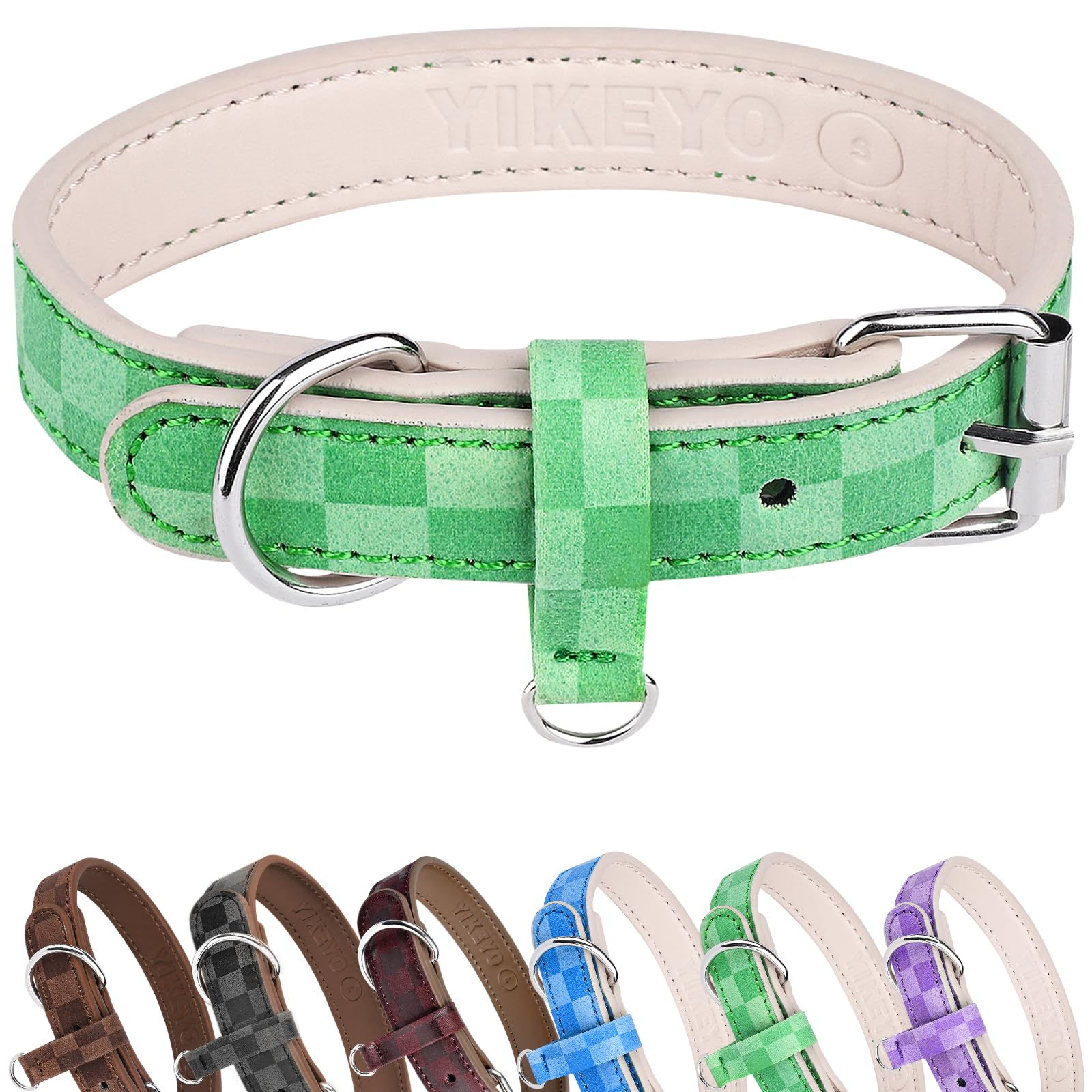 Dog Collar for Small Medium Large Dogs Plaid Dog Collar Girl Puppy Collars Chihu