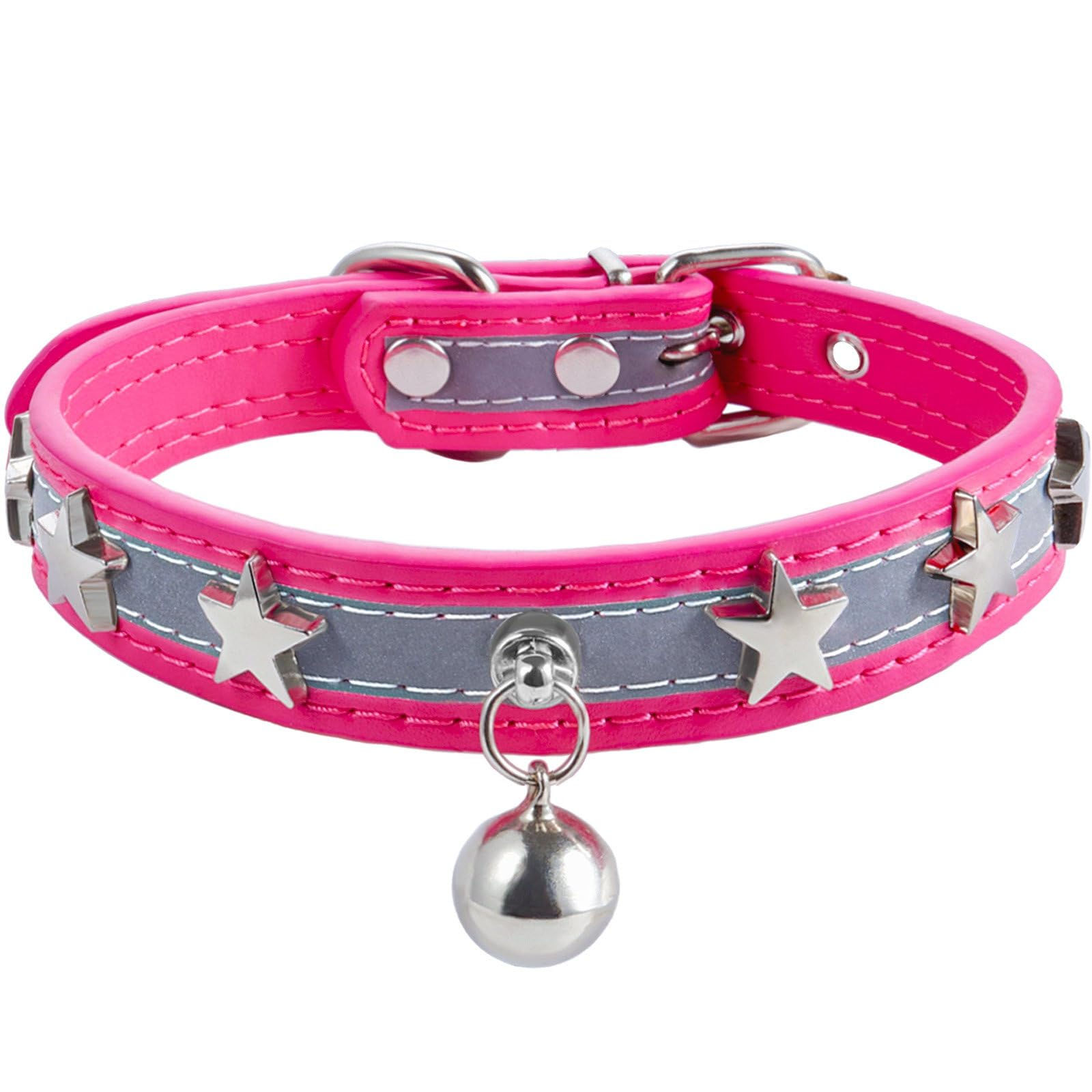 Reflective Dog Collar HYQHYX Leather Dog Collar Cute Dog Collars for Medium Larg