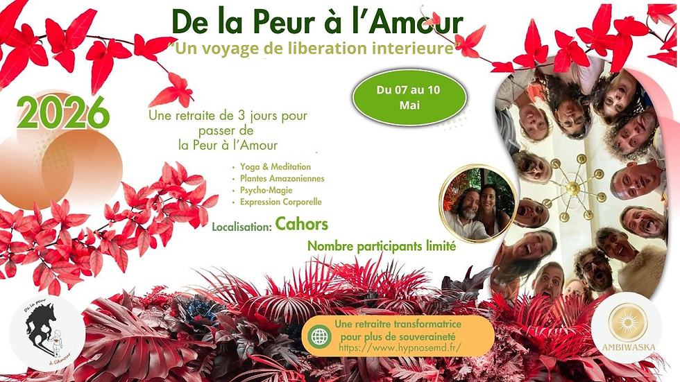 De La Peur à l'Amour "un voyage vers une libération intérieure"