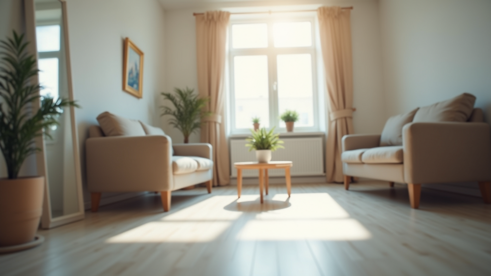 Close-up of a serene counseling space