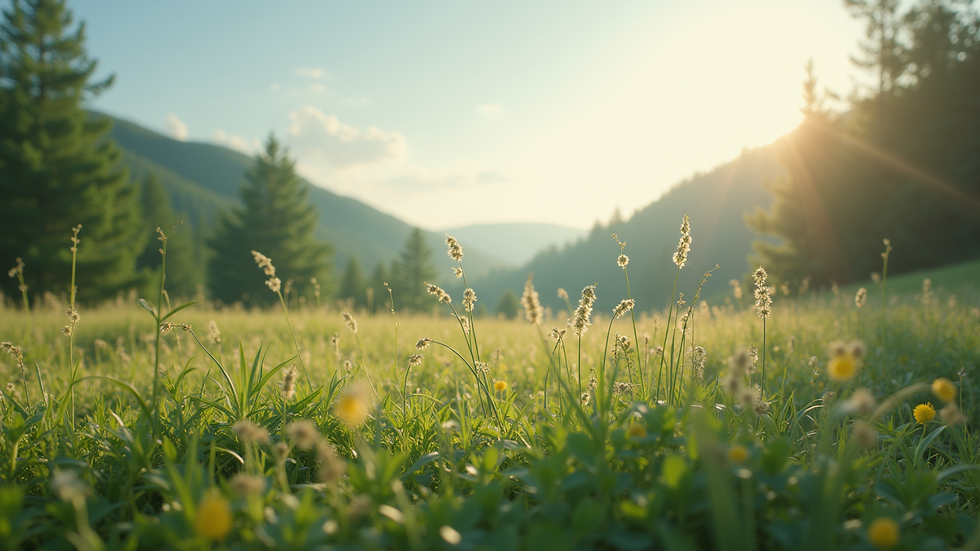 High angle view of a tranquil nature scene