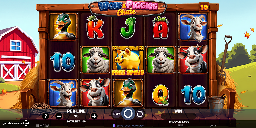 Spinomenal releases Wolf & Piggies Chase