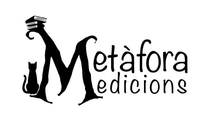 Logotipo y marca del proyecto de prototipo web editorial "Metàfora Edicions".