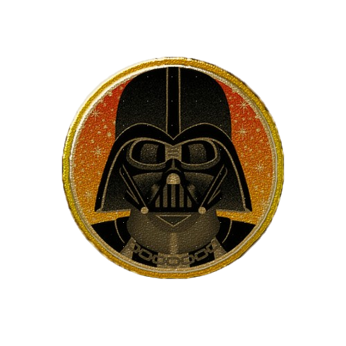 Pin dorado inspirado en Darth Vader