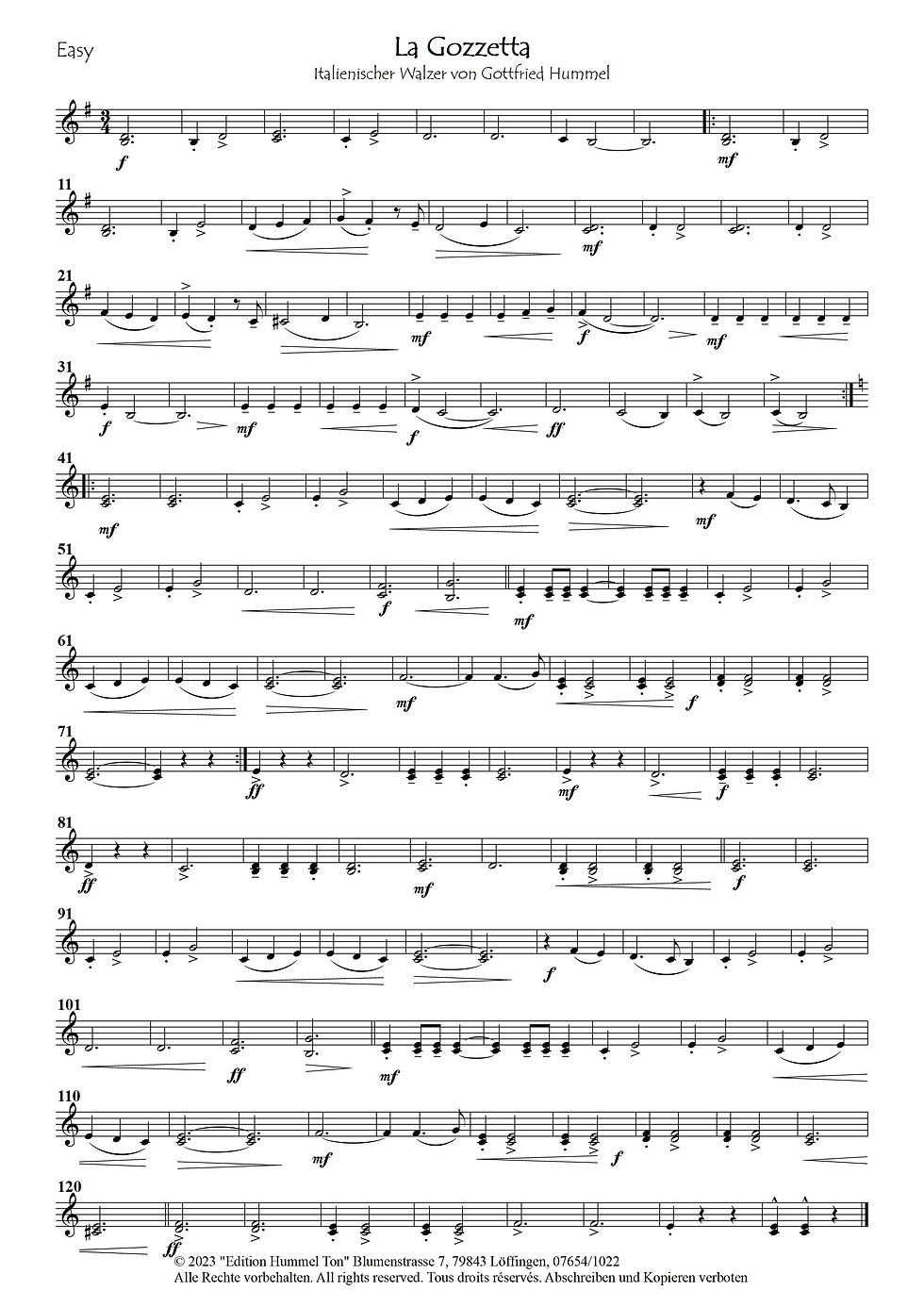 Miniaturbild: La Gozzetta (Italienischer Walzer)