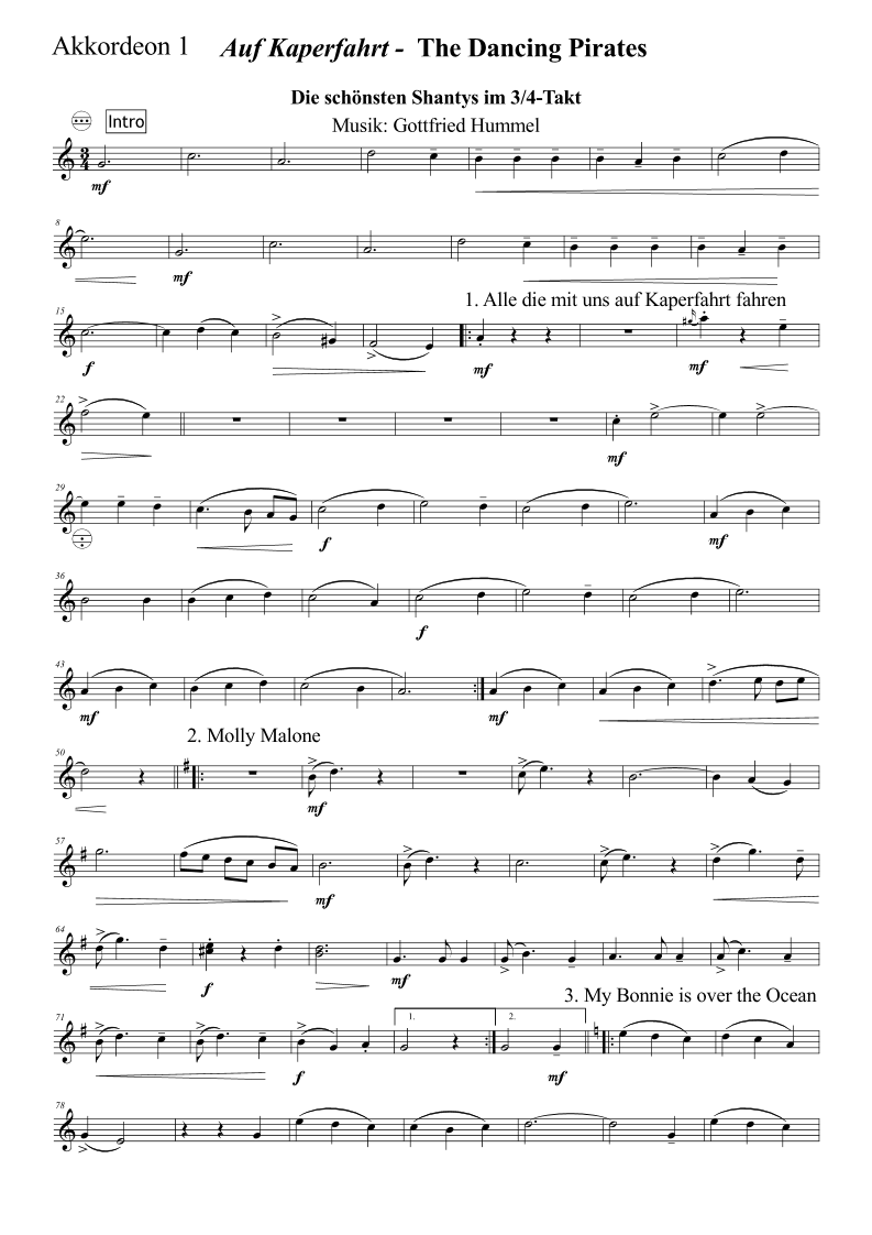 Miniaturbild: Auf Kaperfahrt - The Dancing Pirates Stimmen