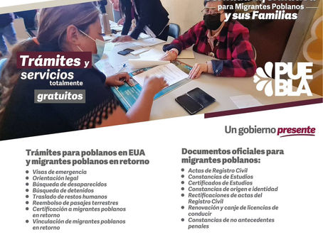Ofrecerá gobierno estatal asesorías y servicios a migrantes poblanos en Pahuatlán