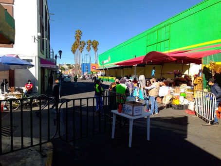Persisten protocolos de sanidad en tianguis de la capital