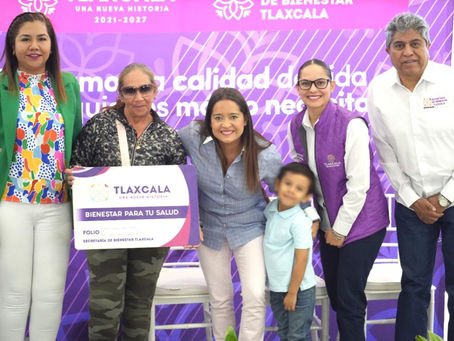 ENTREGAN TARJETAS DEL PROGRAMA “BIENESTAR PARA TU SALUD” EN TETLA
