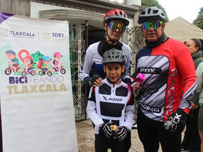 PARTICIPARON 100 CICLISTAS EN "BICITEANDO POR TLAXCALA" EN EL CIRCUITO DEL MAGUEY EN NANACAMILPA*