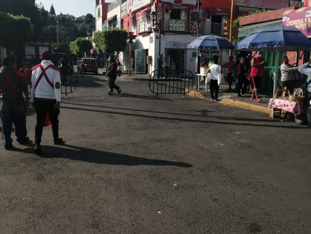 Contribuyen comerciantes del tianguis a prevenir propagación de virus