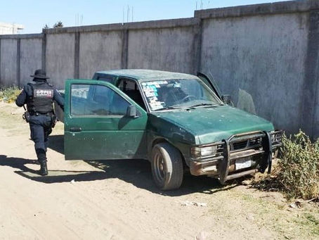 RECUPERA POLICÍA MUNICIPAL DE HUAMANTLA CAMIONETA CON REPORTE DE ROBO