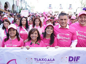 CON “CAMINATA ROSA”, TLAXCALA REFRENDA COMPROMISO CON LA SALUD INTEGRAL DE LAS MUJERES