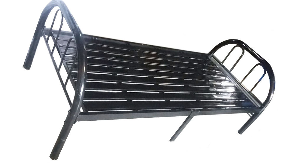 Thumbnail: Single Steel Bed HD. Space-saving solution with a durable steel frame