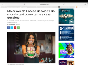 Maior ovo de Páscoa decorado do mundo terá como tema a casa Enxaimel