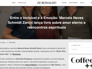 Entre o Invisível e a Emoção: Marcela Neves Schmidt Zanini lança livro sobre amor eterno e reencontros espirituais