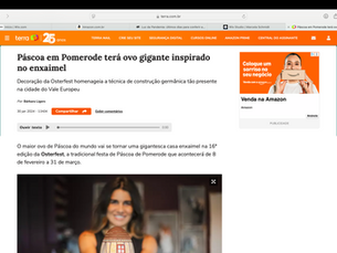 Páscoa em Pomerode terá ovo gigante inspirado no enxaimel