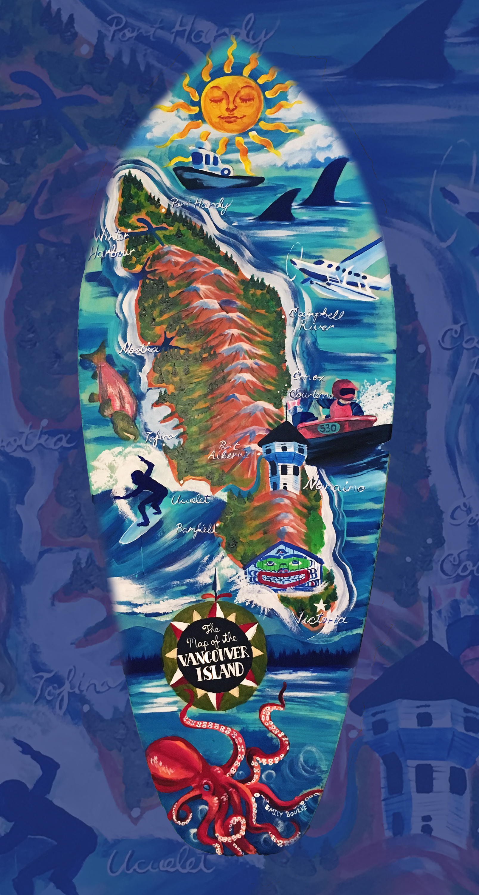 Map of Vancouver Island