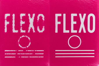 Texte en reserve flexo