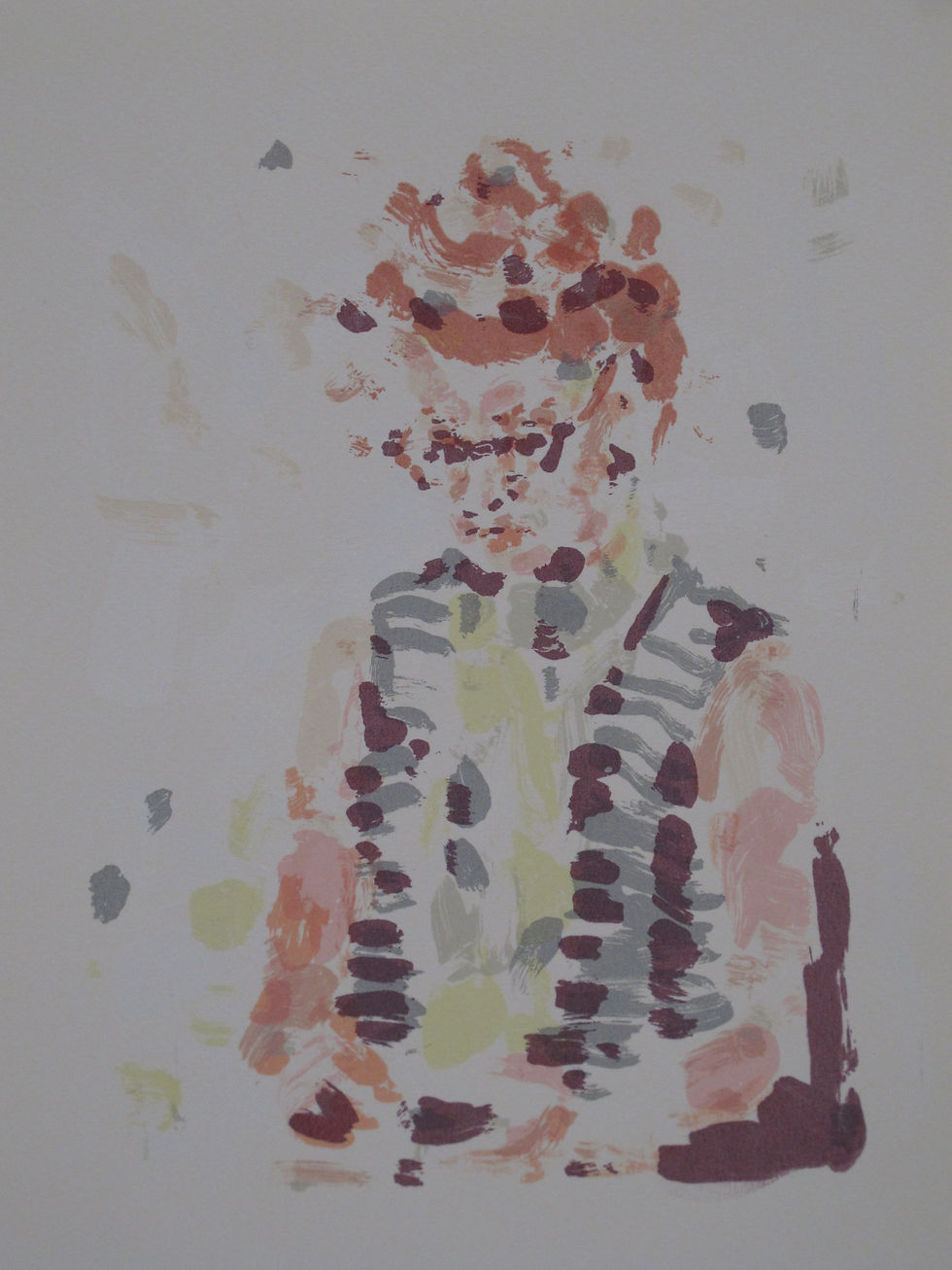 Joanne screen print pale