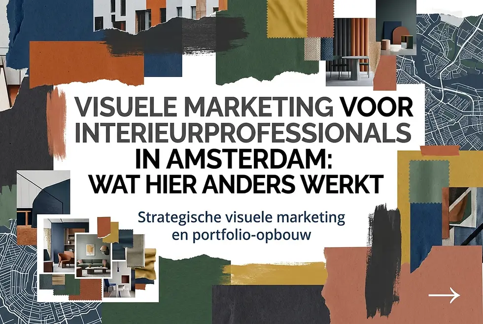 Visuele marketing voor interieurprofessionals in Amsterdam: wat hier anders werkt