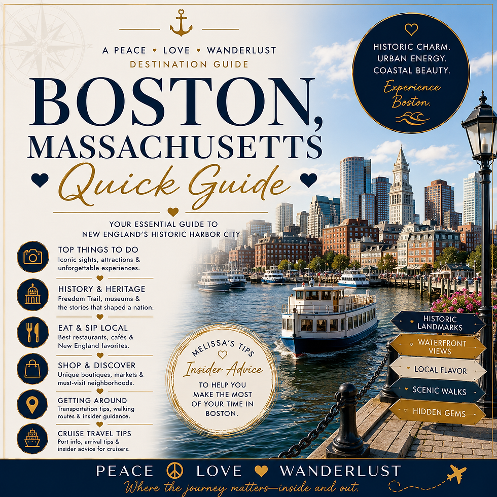 Boston Quick Guide cover by Peace Love Wanderlust