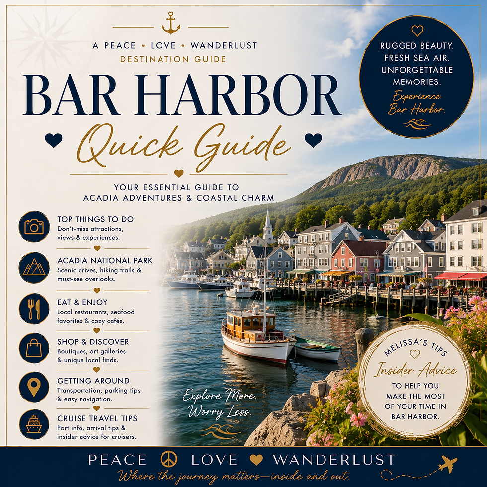 Bar Harbor Quick Guide cover by Peace Love Wanderlust