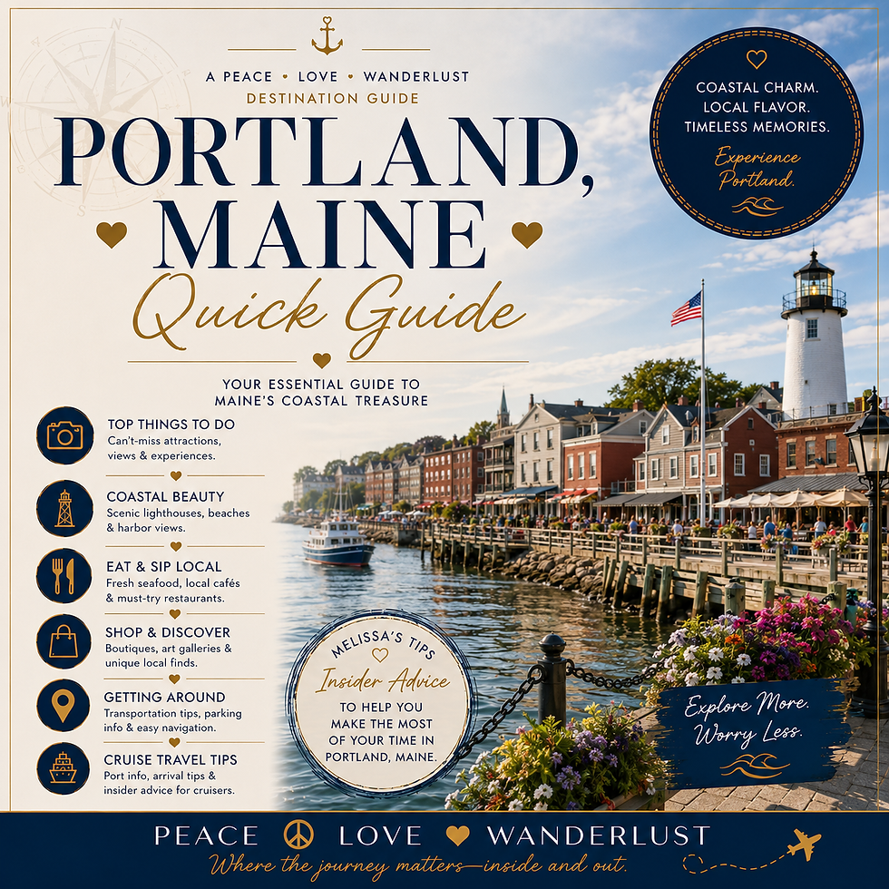 Portland, Maine Quick Guide cover by Peace Love Wanderlust