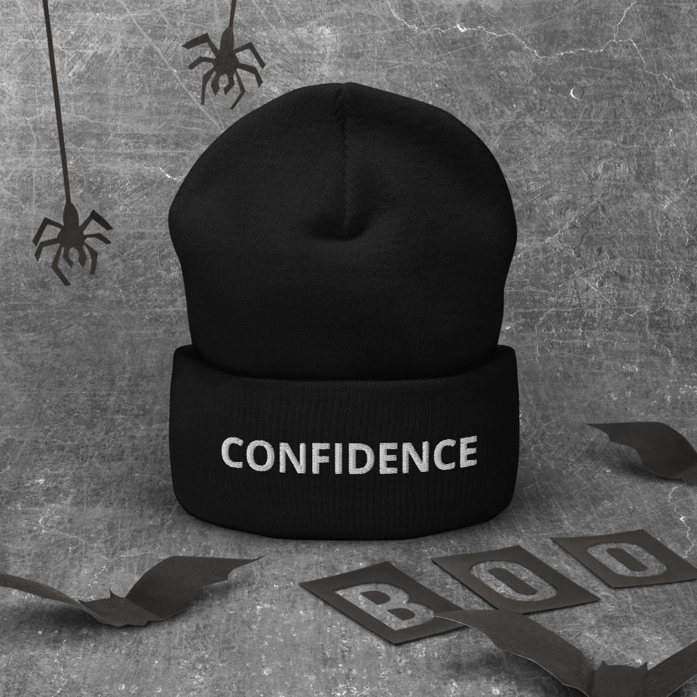 "Confidence" Cuffed Beanie