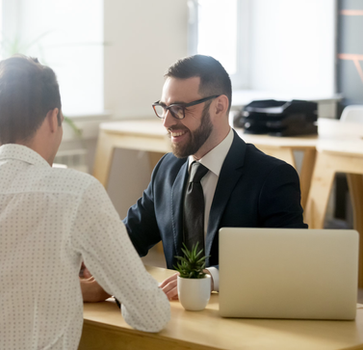 Couple consulting family law attorney at Lombardo Law Group in South Jersey.