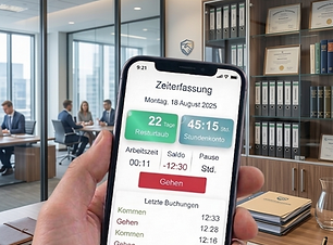 Versicherung Zeiterfassung wofoma