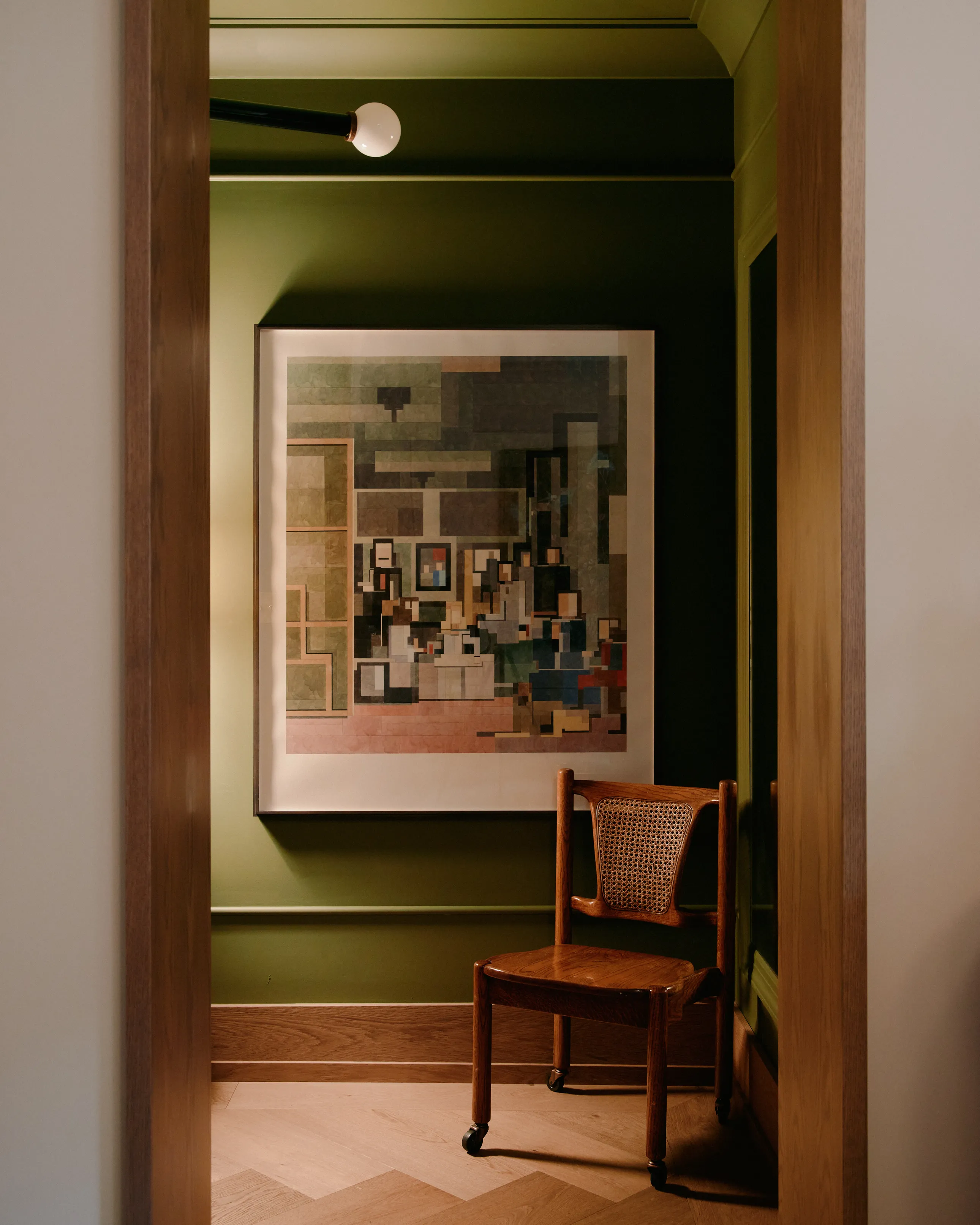 Art curation, green interior design scheme