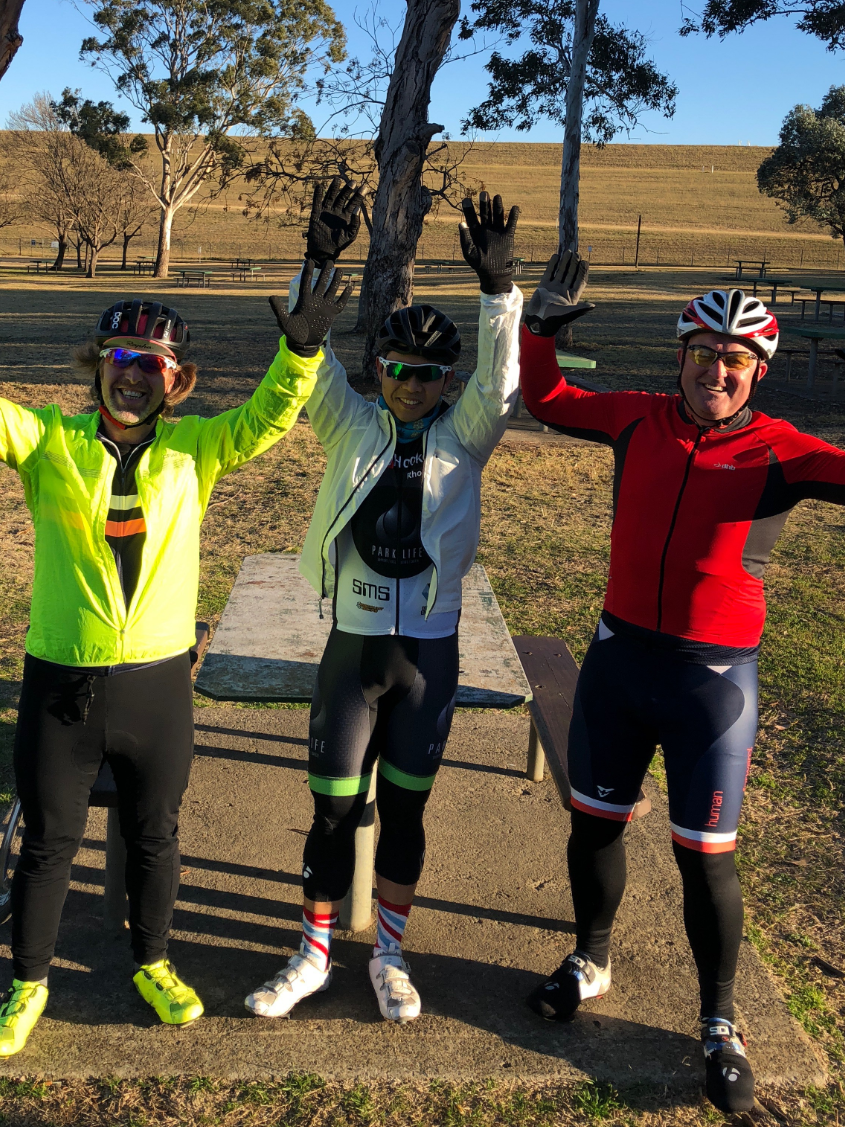 And these guys said they don't race. Podium for "6Ks of pain"