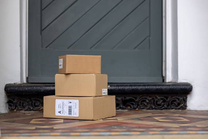 packages on porch