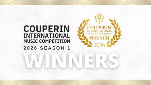 The results for the Couperin International Music Competition 2026 Season 1 are now announced!