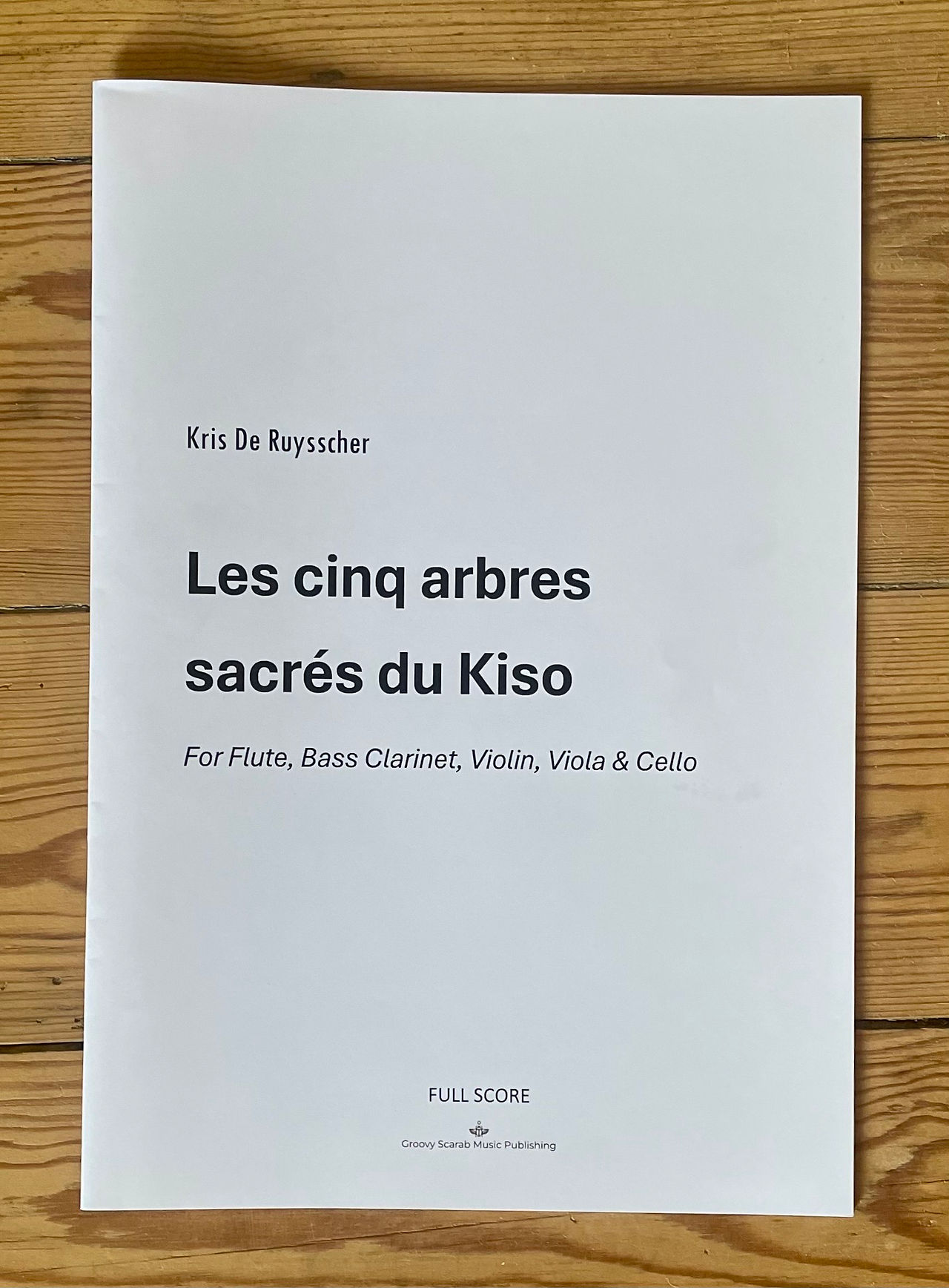 Kris De Ruysscher Les cinq arbres sacrés de Kiso