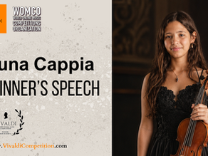 Winner’s Speech | Luna Cappia | Violin | Vivaldi International Music Competition 2026