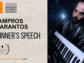 Winner's Speech | Lampros Marantos | Composition | Vivaldi International Music Competition 2026