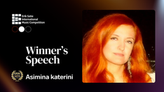 Winner's Speech | Asimina Katerini | "Emmoni" | Erik Satie International Music Competition 2026