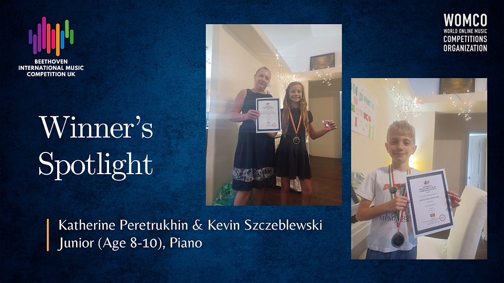 Winner’s Spotlight | Katherine Peretrukhin & Kevin Szczeblewski | Piano | Beethoven International Music Competition UK 2026