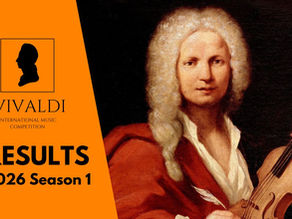 The results for the Vivaldi International Music Competition 2026 Season 1 are now announced!