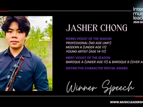 Winner’s Speech | Jasher Chong