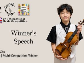 Winner’s Speech | Won Chu | Violin | WOMCO Multi-Competition Winner