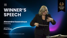 Winner's Speech | Alexandra Kazanskaya | Conducting | World Melody Music Competition 2025