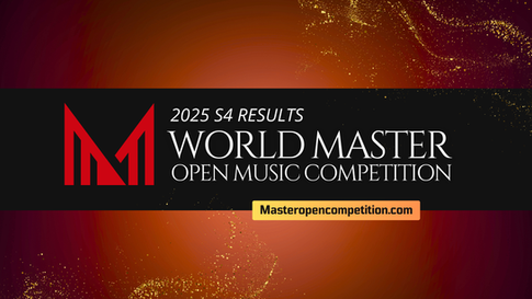 The results for World Master Open Music Competition – 2025 Season 4 are now announced!
