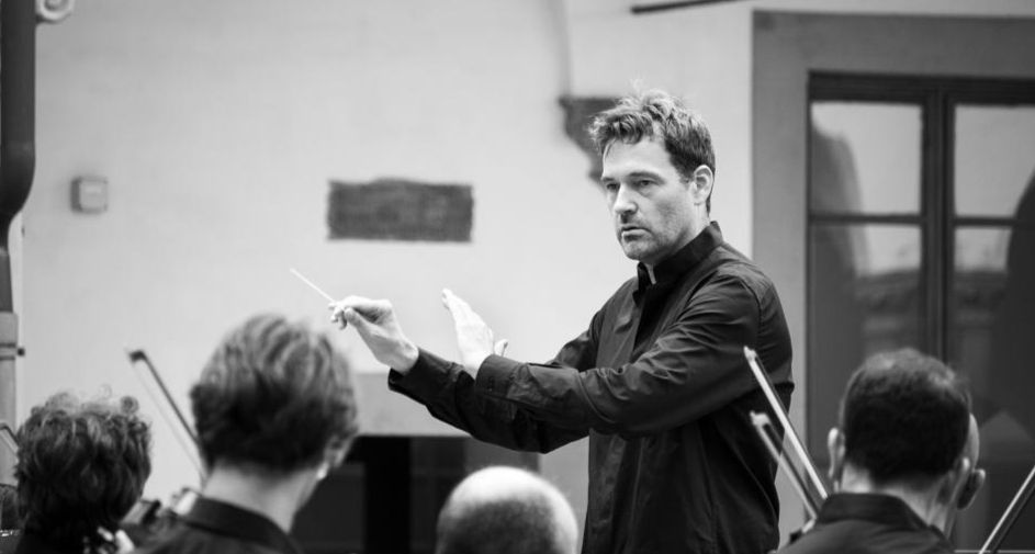 Composer and conductor Manfred Giampietro from Italy, Platinum Prize winner of the SAINT-SAËNS International Music Competition 2025 Season 3
