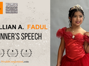 Winner’s Speech | Lillian A. Fadul