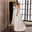 Thumbnail: 2022 Wedding Dresses Three Quarter Sleeves Top Lace Chiffon Wedding Gown