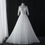 Thumbnail: Fashion Classic Wedding Dress New Lace Three Quarter Sleeve O-Neck Elegant 